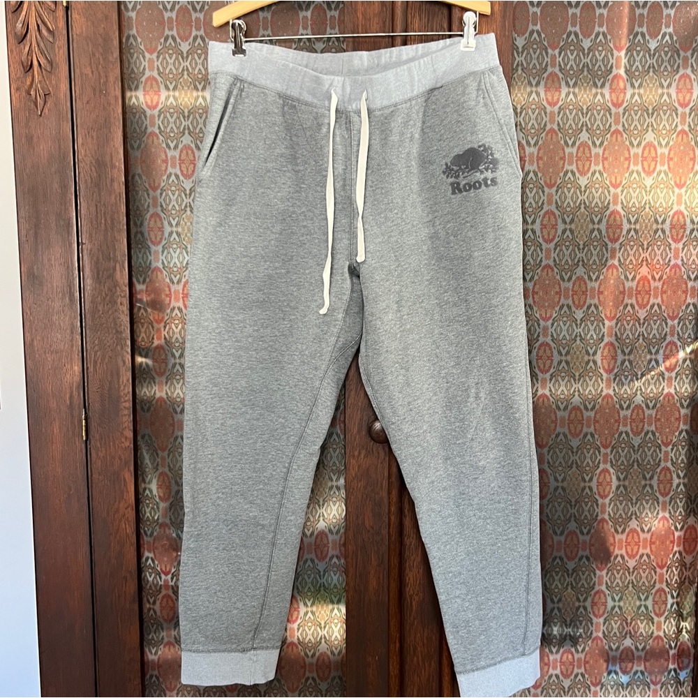 Roots Gray jogger style sweatpants